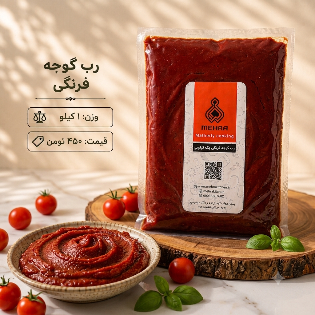 رب گوجه خانگی یک کیلویی