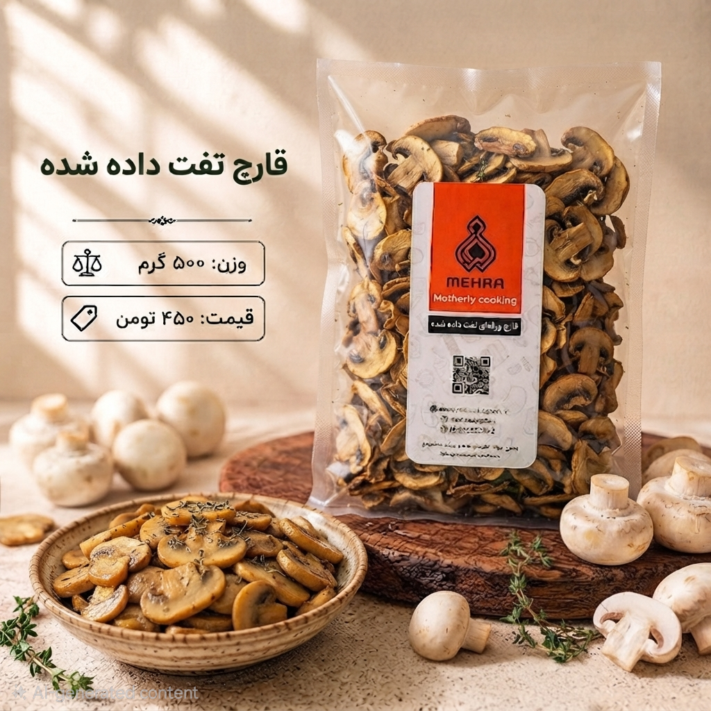 قارچ سرخ شده نیم کیلویی(ارسال به تهران و حومه)